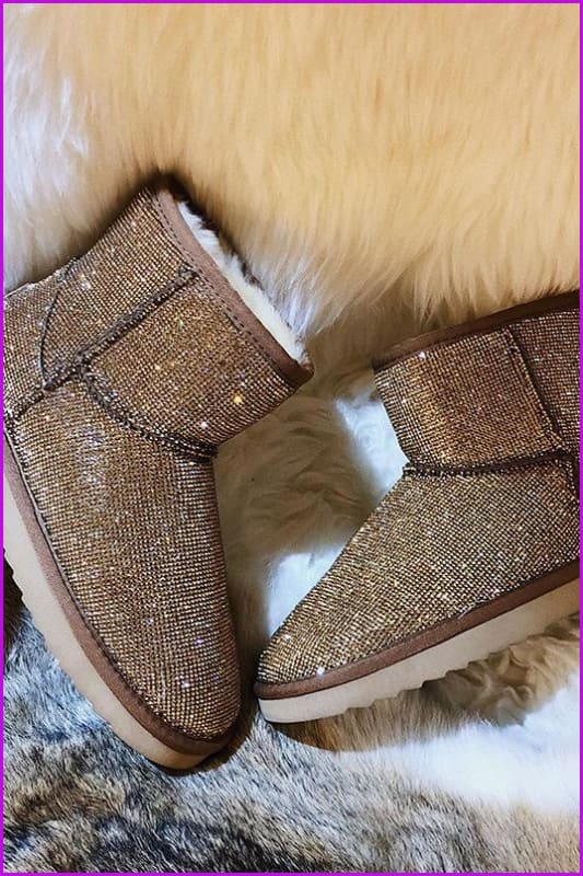 3 Colors Glitter Boots F300 - Furdela