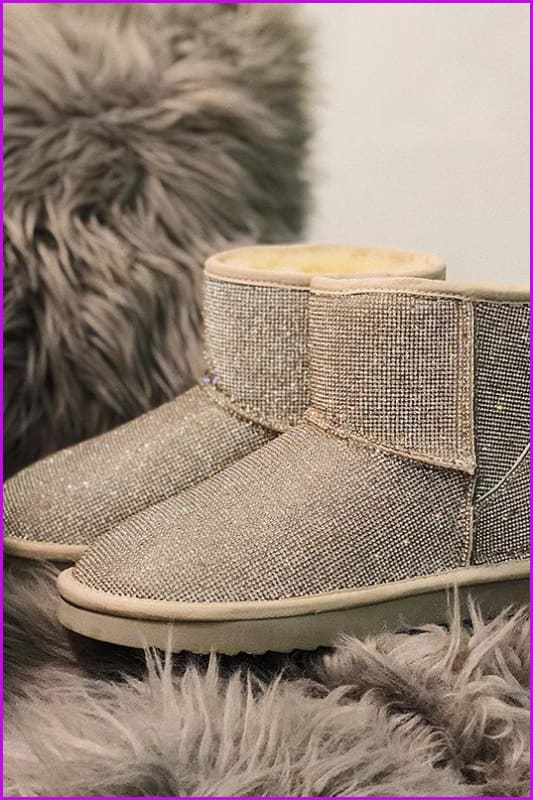 3 Colors Glitter Boots F300 - Furdela
