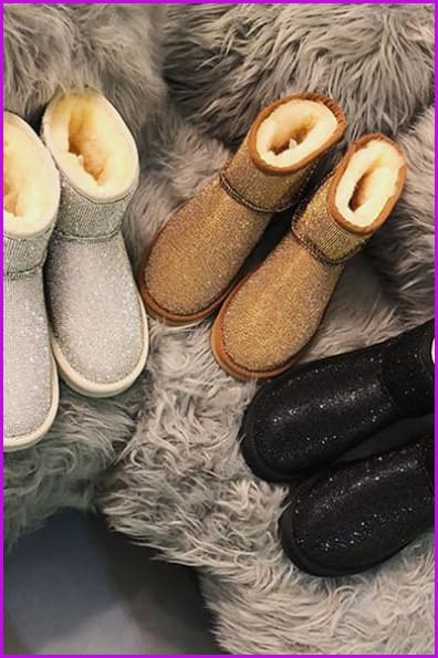 3 Colors Glitter Boots F300 - Furdela