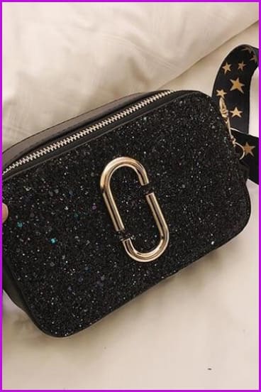 3 Colors Ladies Sequin Square Cross Body Bag - Furdela