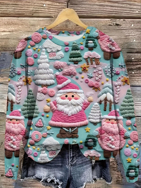 Christmas Allover Print Pullover Sweatshirt ED5012 Furdela