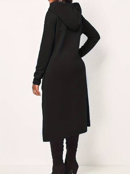 Casual Long Sleeve Drawstring Hoodie Sweatshirt KR0741 Furdela