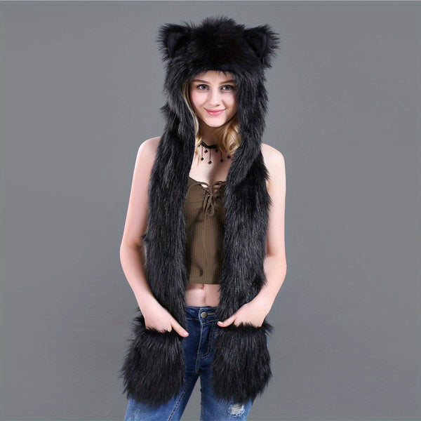 Women Anime Spirit Animal Hood TH4257 Furdela