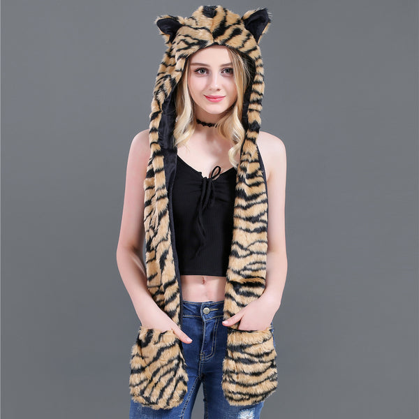 Women Anime Spirit Animal Hood TH4257 Furdela