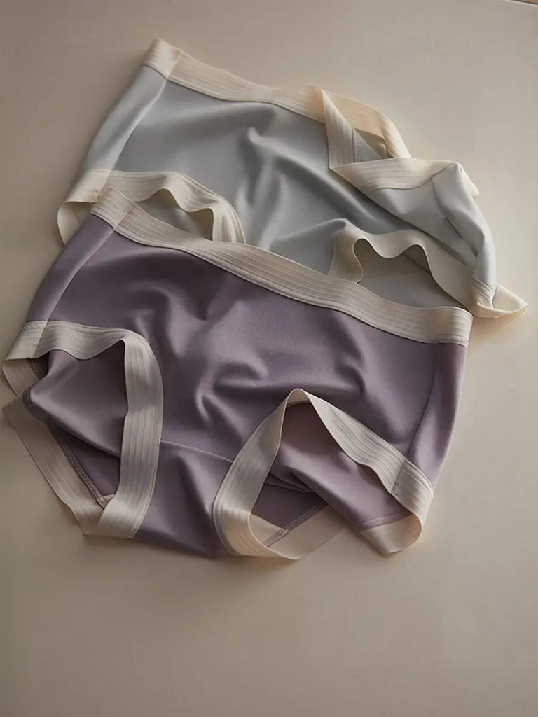 4 Pieces Women Soft Mid-Waist Triangle Underwear Ada Fashion