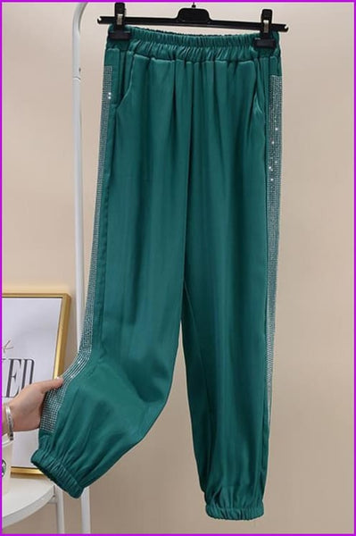 4 Colors Bling Bling Loose Pants F117 - Furdela
