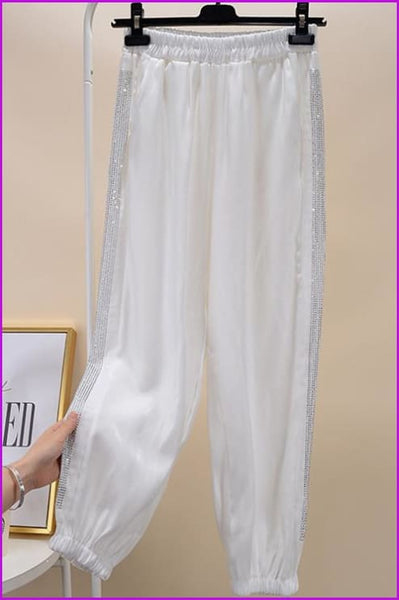 4 Colors Bling Bling Loose Pants F117 - Furdela