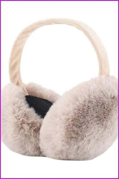 4 Colors Faux Fur Winter Earmuffs - Furdela