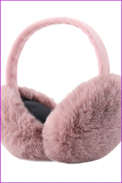 4 Colors Faux Fur Winter Earmuffs - Furdela