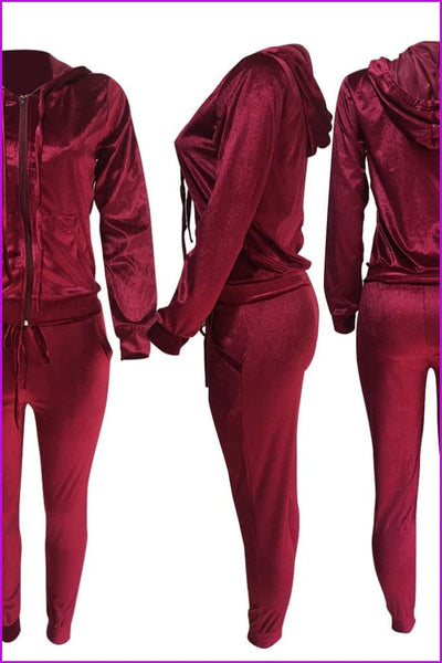4 Colors Sports Suit Top and Pants 2pcs Set F227 - Furdela