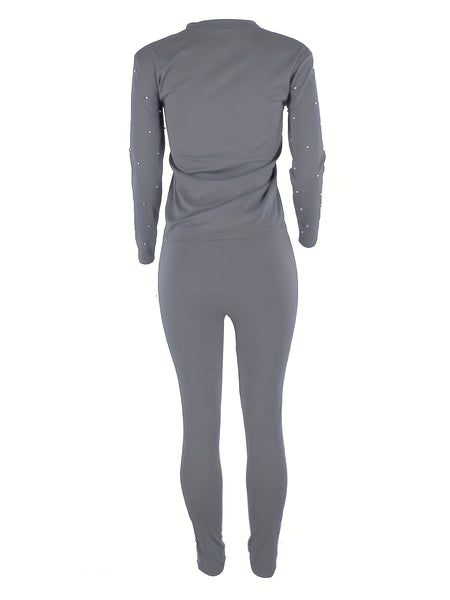 Graphic & Letter Print Two-piece Set HE5014 Furdela