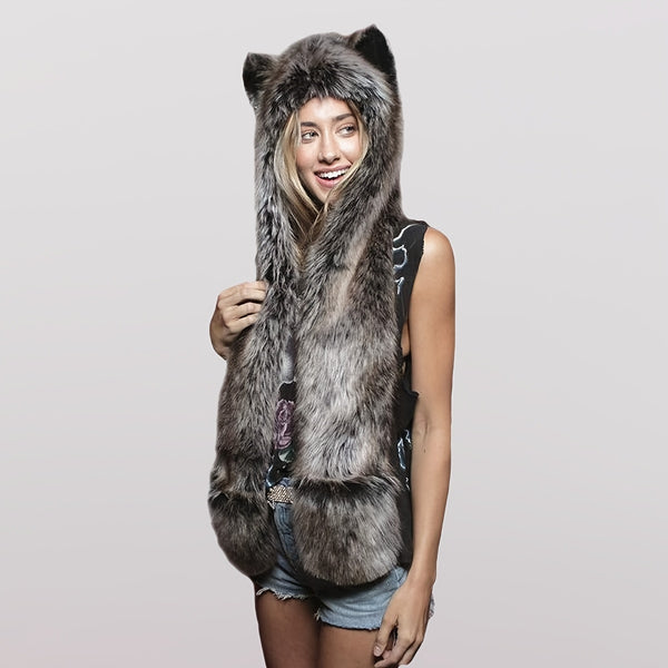Women Anime Spirit Animal Hood TH4257 Furdela
