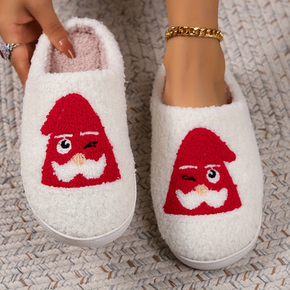 Christmas Tree Pattern Fuzzy Slippers DR6521 Furdela