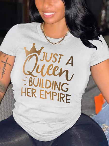 Lemon Melanin Made Letter Print T-shirt AR500