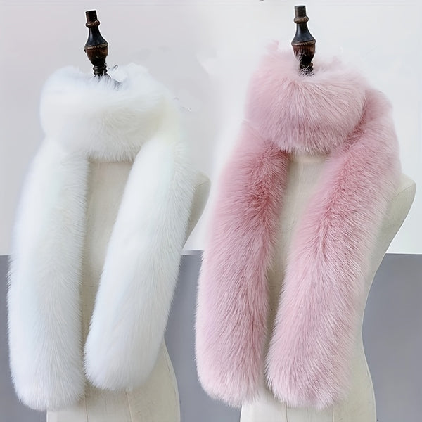 Faux Fox Fur Scarf Soft Windproof Scarf RY5749 Furdela