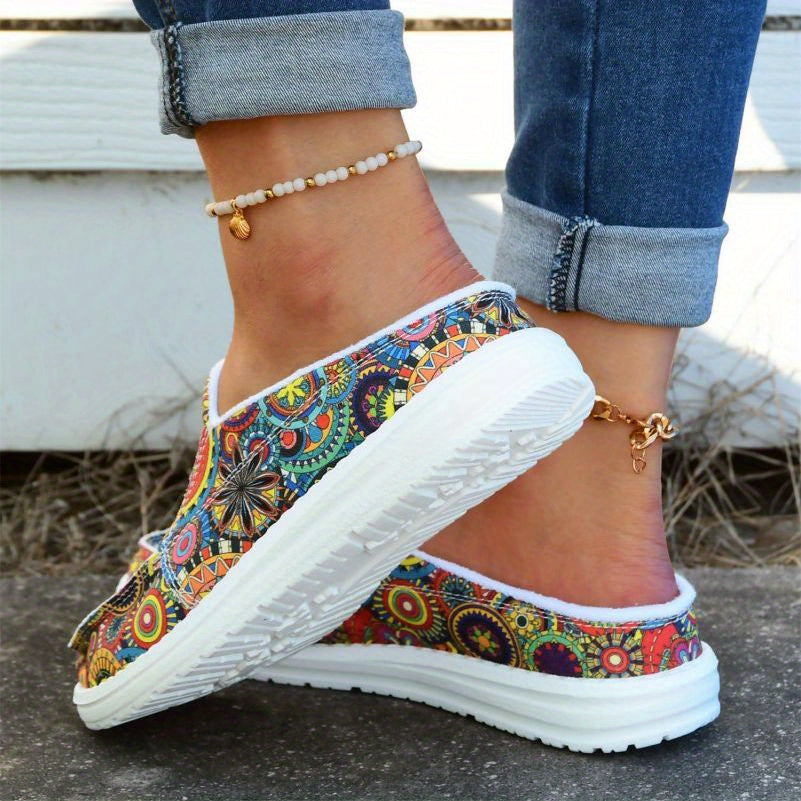 Women's Floral Print Canvas Shoes AT9852 Furdela