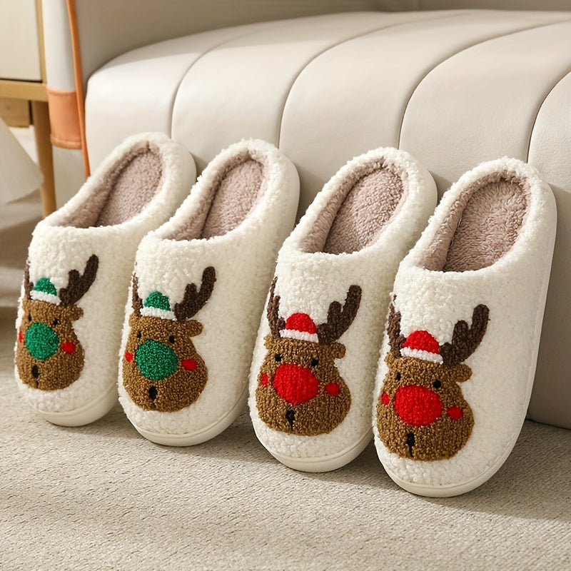 Christmas Tree Pattern Fuzzy Slippers DR6521 Furdela