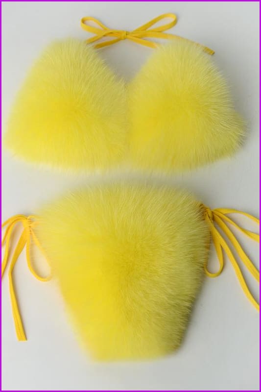 {5-7 days wait for make} New Color Fur Bikini F957 - Furdela