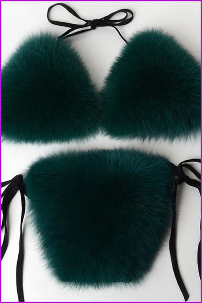 {5-7 days wait for make} New Color Fur Bikini F957 - Furdela