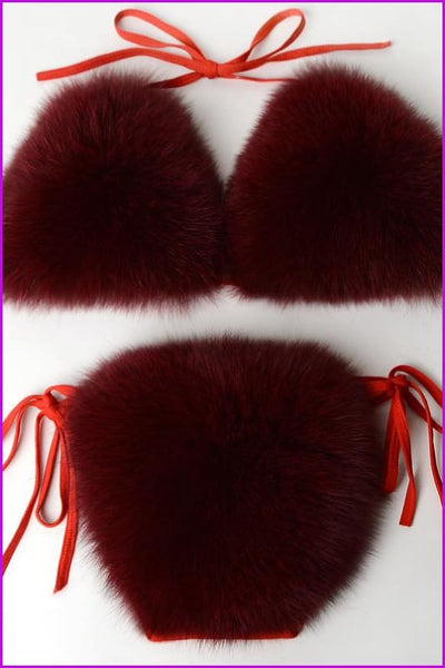 {5-7 days wait for make} New Color Fur Bikini F957 - Furdela