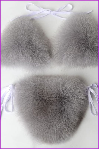 {5-7 days wait for make} New Color Fur Bikini F957 - Furdela