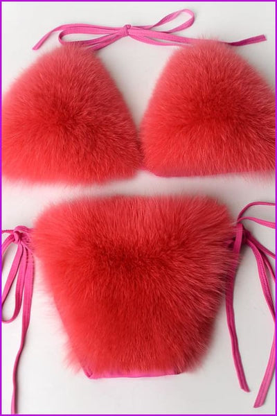 {5-7 days wait for make} New Color Fur Bikini F957 - Furdela