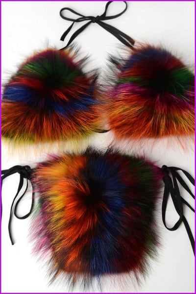 {5-7 days wait for make} New Color Fur Bikini F957 - Furdela