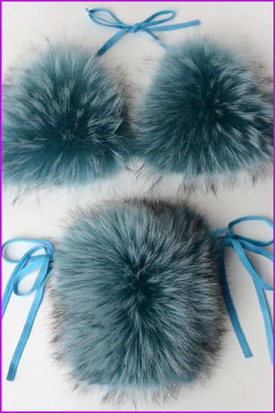 {5-7 days wait for make} New Color Fur Bikini F957 - Furdela
