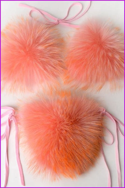 {5-7 days wait for make} New Color Fur Bikini F957 - Furdela