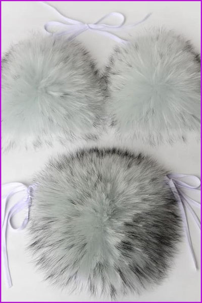 {5-7 days wait for make} New Color Fur Bikini F957 - Furdela