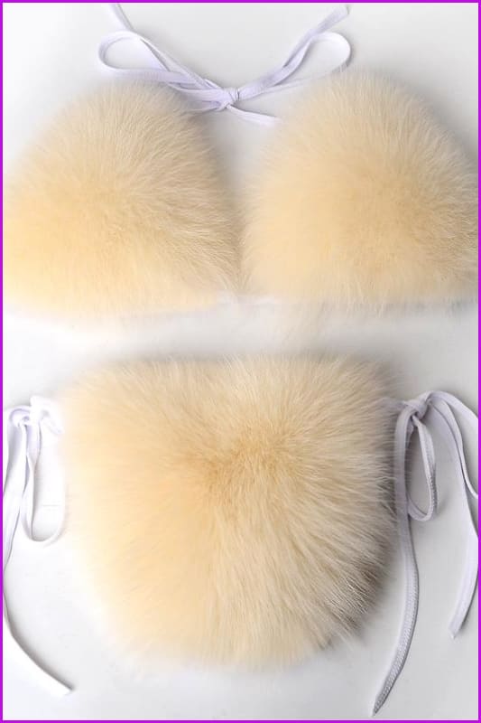{5-7 days wait for make} New Color Fur Bikini F957 - Furdela