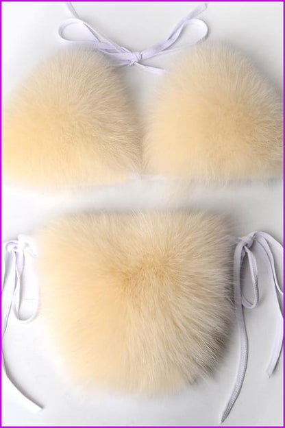 {5-7 days wait for make} New Color Fur Bikini F957 - Furdela