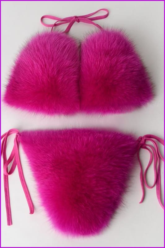 {5-7 days wait for make} New Color Fur Bikini F957 - Furdela