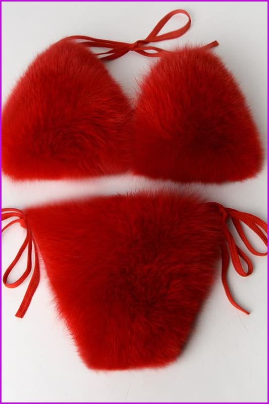 {5-7 days wait for make} New Color Fur Bikini F957 - Furdela