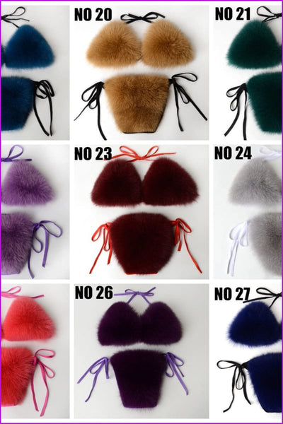 {5-7 days wait for make} New Color Fur Bikini F957 - Furdela