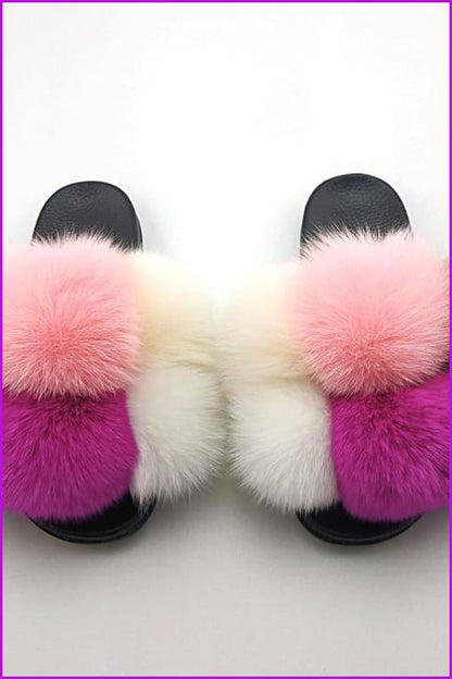 {5-7 days wait for make} New Fluffy Balls Slides F838 - Furdela