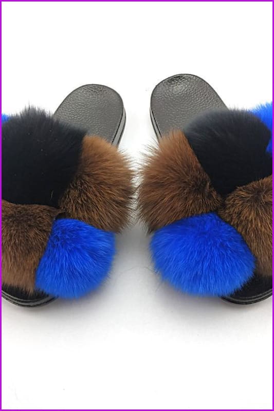 {5-7 days wait for make} New Fluffy Balls Slides F838 - Furdela