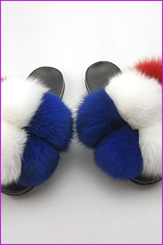 {5-7 days wait for make} New Fluffy Balls Slides F838 - Furdela