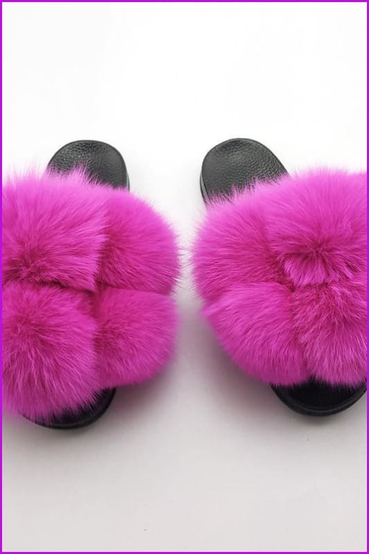 {5-7 days wait for make} New Fluffy Balls Slides F838 - Furdela