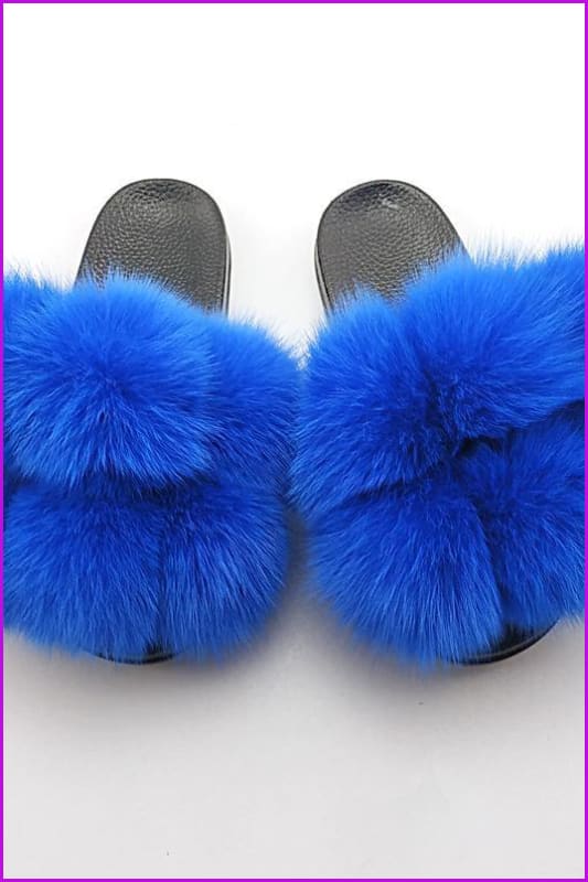 {5-7 days wait for make} New Fluffy Balls Slides F838 - Furdela