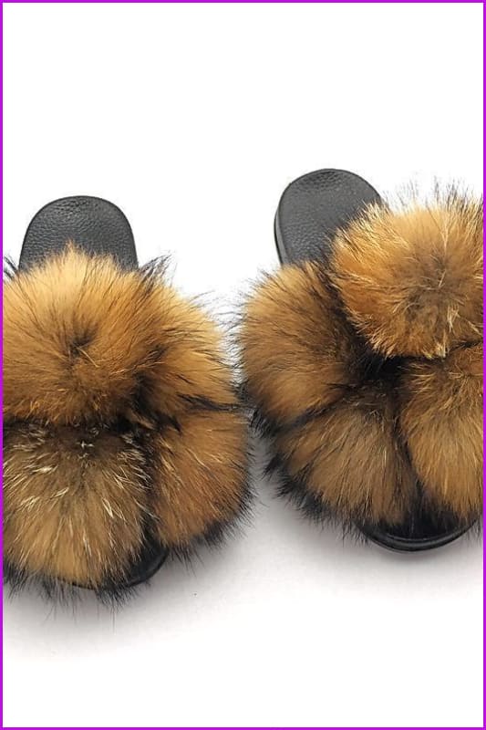 {5-7 days wait for make} New Fluffy Balls Slides F838 - Furdela