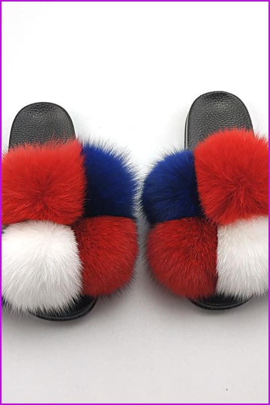 {5-7 days wait for make} New Fluffy Balls Slides F838 - Furdela