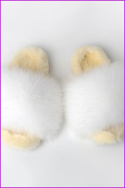 {5-7 days wait for make} Warm Winter Super Fluffy Fur Slides F1249 - Furdela