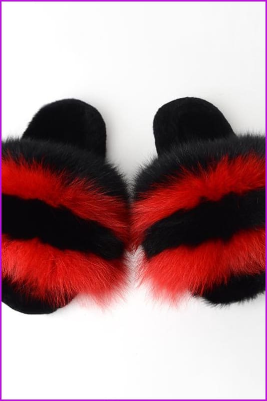 {5-7 days wait for make} Warm Winter Super Fluffy Fur Slides F1249 - Furdela