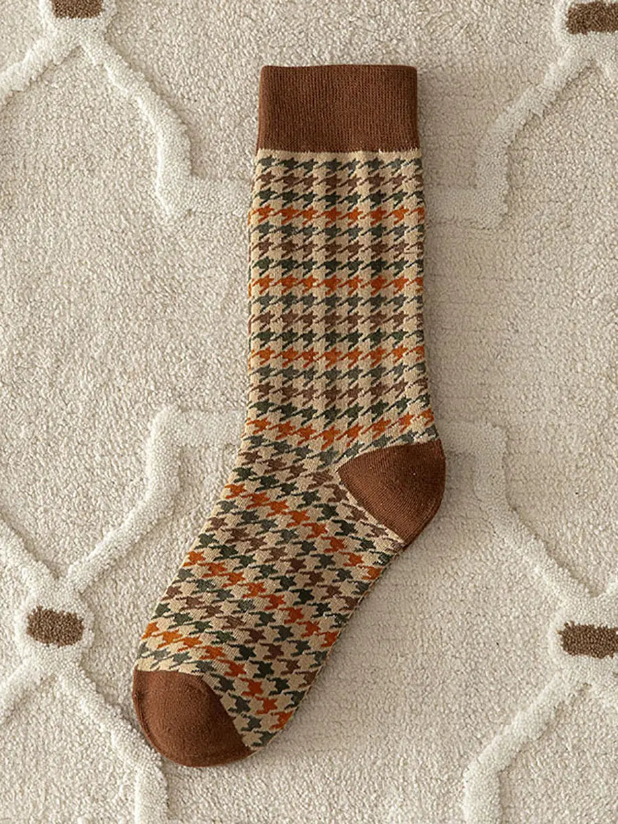 5 Pairs Women Vintage Warm Socks Ada Fashion