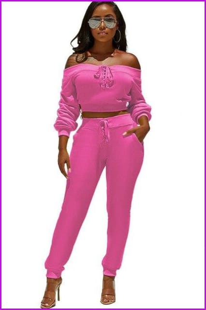 5 Colors Bandage Two Pieces Sets F207 - Furdela