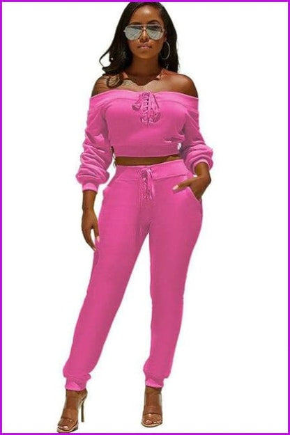 5 Colors Bandage Two Pieces Sets F207 - Furdela