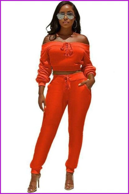 5 Colors Bandage Two Pieces Sets F207 - Furdela