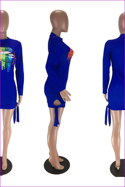 5 Colors Big Mouth Jumper Dress F316 - Furdela