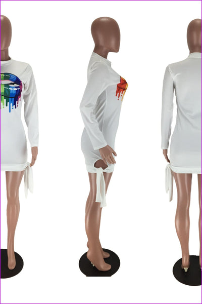 5 Colors Big Mouth Jumper Dress F316 - Furdela